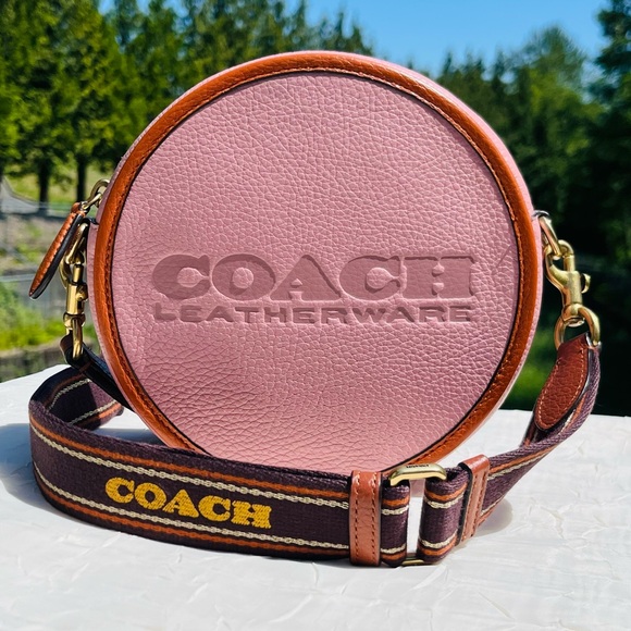 COACH Kia Circle Bag In Pink Colorblock C6997 - Picture 1 of 9